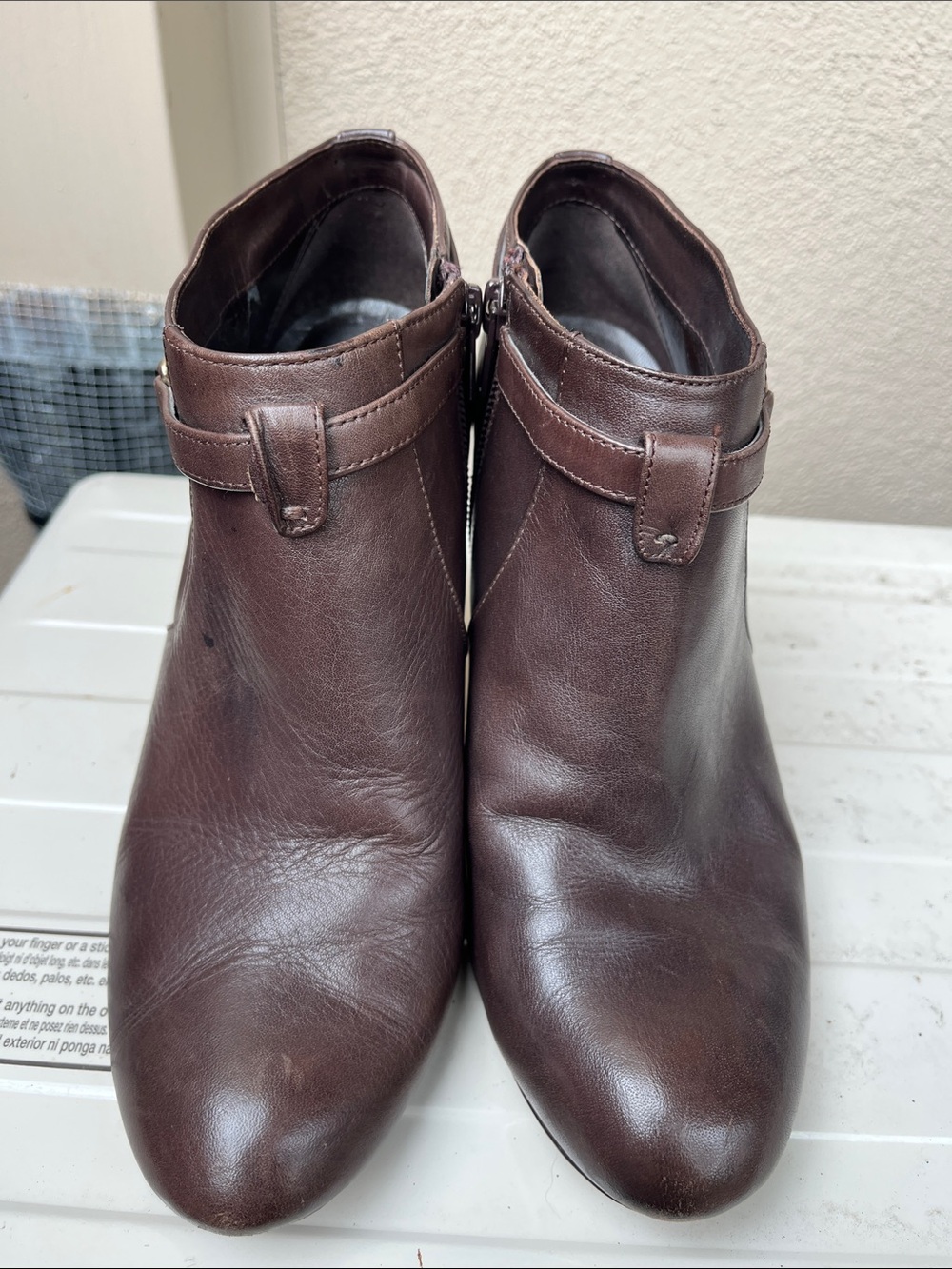Coach Brown Leather Ankle Boots - Salene II boots